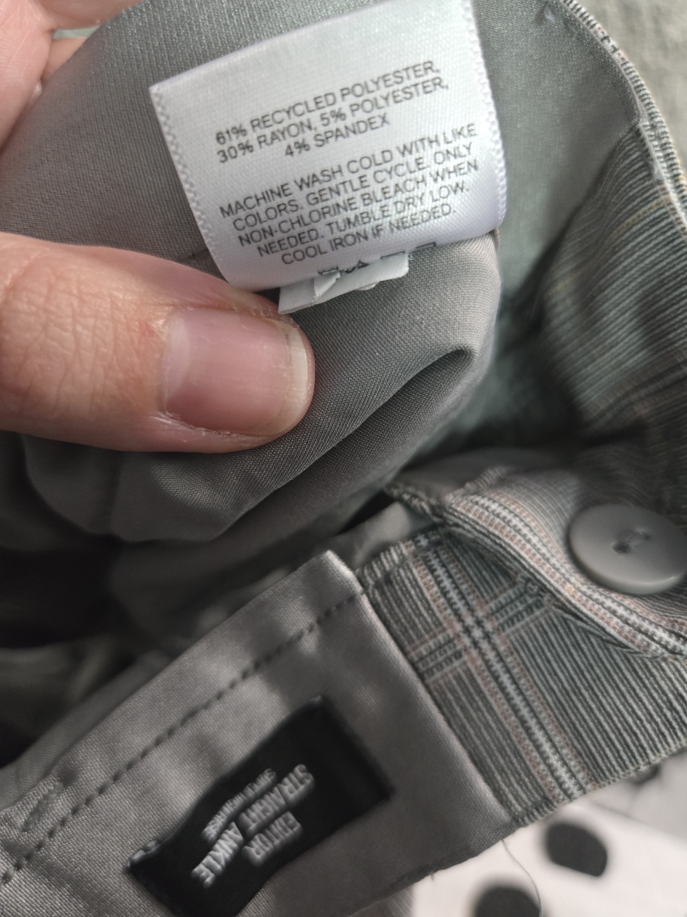 Gray Plaid Dress Pants - Picture 11 of 15